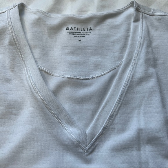 Athleta Pacifica Dress White Medium NWOT w/ Pockets - Picture 8 of 8